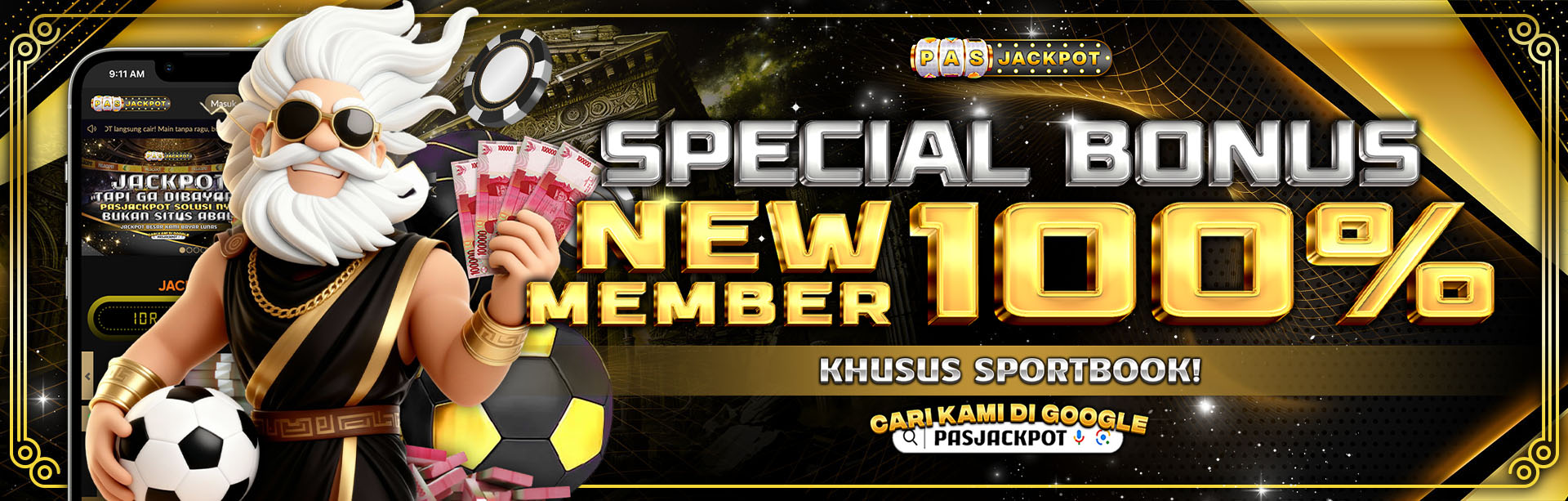 BONUS NEW MEMBER 100% SPORT